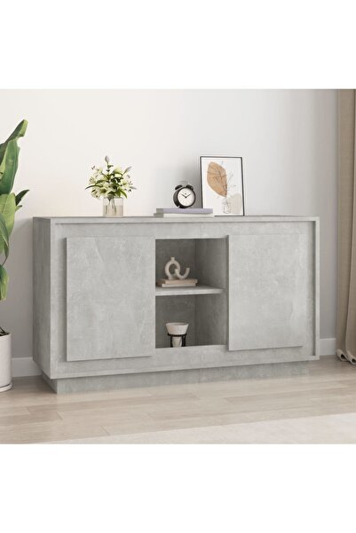 Concept Servantă, gri beton, 102x35x60 cm, lemn prelucrat