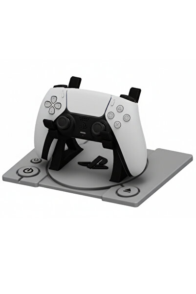 OEM PS5 DualSense Kol Standı – PS1 Tasarımlı 2D Retro Gaming Kontrolcü Tutucu