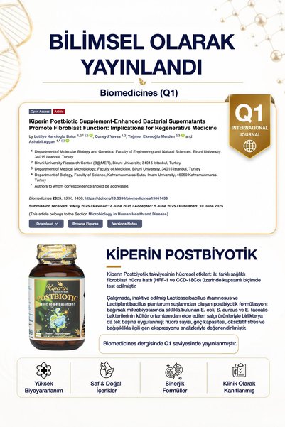 Kiperin Postbiotic 210 Billion Cfu Rhamnosus & Plantarum - Smart Food Supplement (21Capsules & 700Mg)