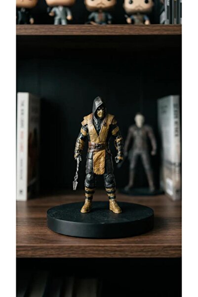 CRAFTEL Mortal Kombat Koleksiyonluk Scorpion Figür Biblo Oyuncu Masası Aksesu...