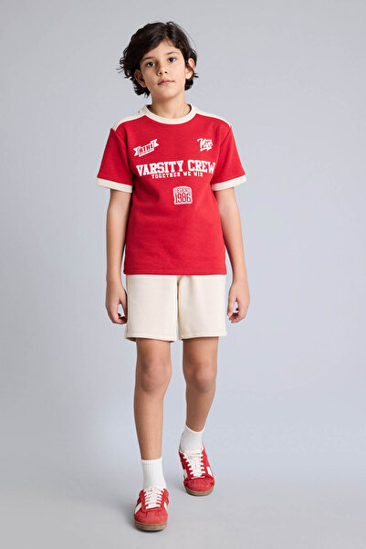 DeFacto T-Shirt and Shorts 2-Piece Set for Boys H0335A826Sm