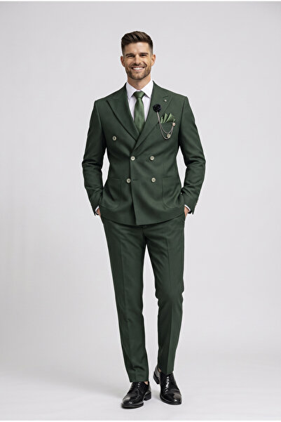 AtlasGiyim Men's Bag Pocket Double-Breasted Suit (New Season)