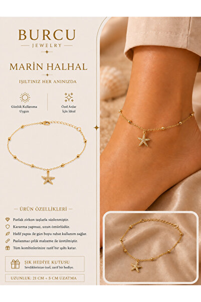 xUPING BURCU JEWELRY Deniz Yıldızı Halhal
