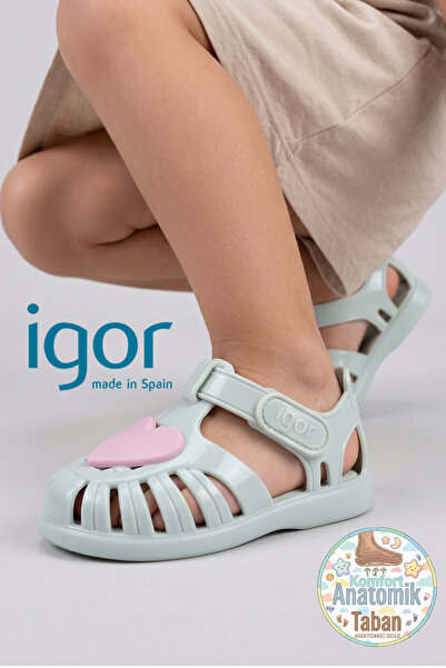 IGOR Sandale za bebe i decu Tobby Gloss Love S10310 MINT