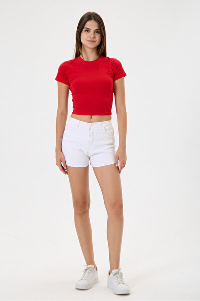 3 ROPE Tricou crop basic tip baby tee