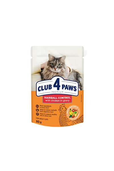 Club4Paws Club 4 Paws Hrană umedă premium pentru pisici, controlul ghemotoace...