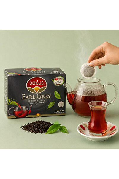 Doğuş شاي دوغوش إيرل غري (100 كيس) - Earl Grey Demlik Poşet Çay (