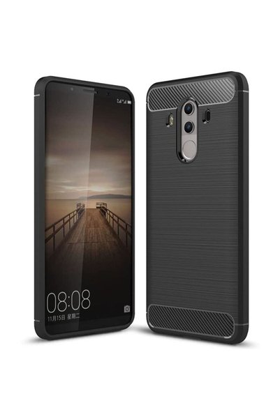 Techsuit Husă pentru Huawei Mate 10 Pro - Silicon Carbon - Negru