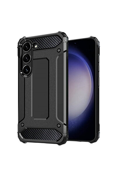 Techsuit Husă pentru Samsung Galaxy S23 - Hybrid Armor - Negru