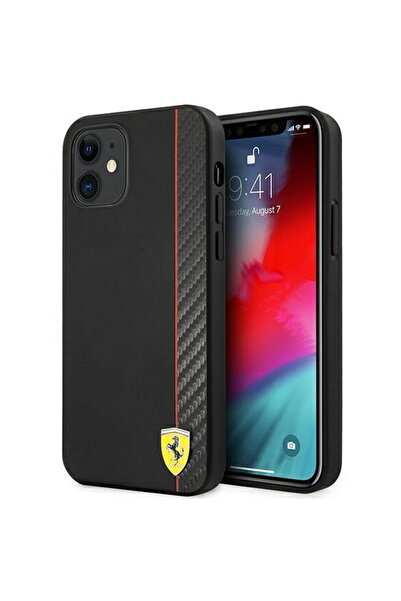 Ferrari FESAXHCP12SBK iPhone 12 mini 5.4 "   carcasă rigidă neagră/neagr...