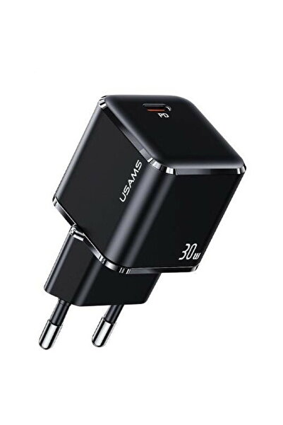 Usams Încărcător rapid USB tip C 30W Negru USA001014