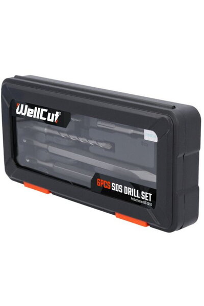 WELLCUT WC-SDS6 Комплект свредла за перфоратор, 6 броя