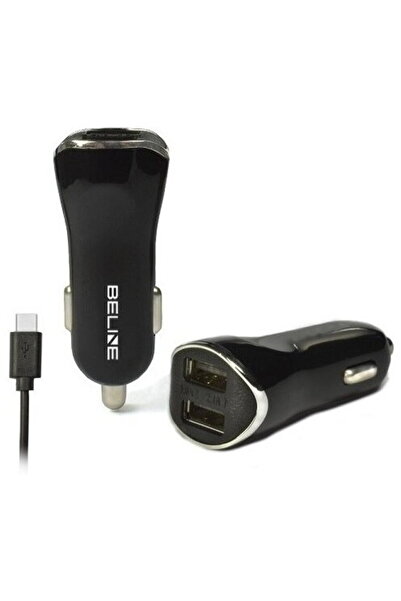 Beline 2xUSB-A + USB-C 5V/2.1A 10.5W Negru
