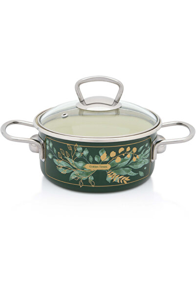 Metalac Cratita 1.5l capac din sticla Golden Times Metalacemail/16cm/1.5l