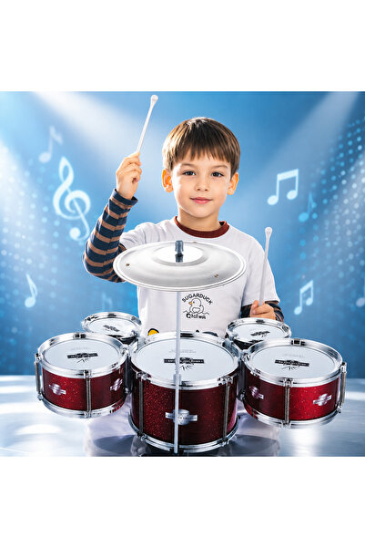 Salamandra Kids Set 5 Tobe, cu Scaunel , pentru copii, Rosu,