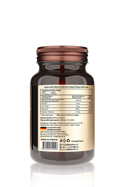 Validus AHCC Active Hexose Correlated Compound 3000 mg 120 Capsules