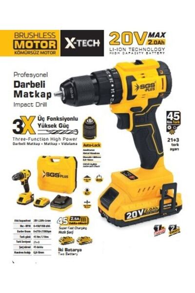 SGS 5530 Profesyonel Darbeli Vidalama Seti 2.0 - 2.4 Ah Darbeli Takım Çantalı...
