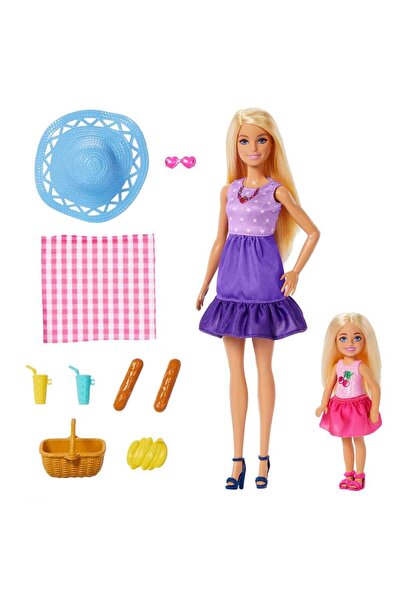 Barbie Malibu ve Chelsea Piknik Oyun Seti JBF43