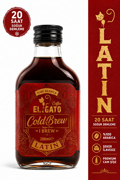 Elgato El Gato Cold Brew Latin Fewer Soğuk Kahve "Soğuk Demleme" Cam 200 Ml