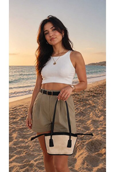 Gogoey Linen Texture Trend Fashionable Women's Bag with Strap