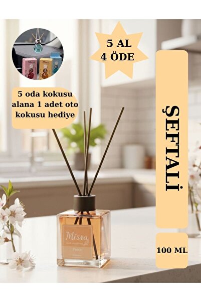 misra home collection 100ML Şeftali Kokusu Çubuklu Oda Kokusu Dolap Banyo Ev ...
