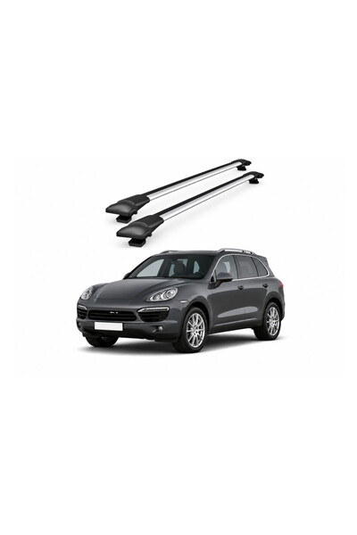 ART Bare portbagaj transversale auto aluminiu compatibile Porsche Cayenne (92...