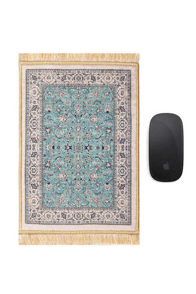 Bursa İpek Mint Decorative Small Carpet Mousepad