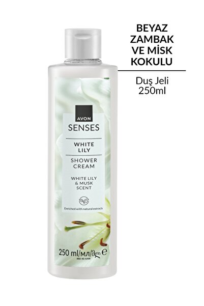 AVON Senses White Lily  Beyaz Zambak Kokulu Duş Jeli 250 Ml.