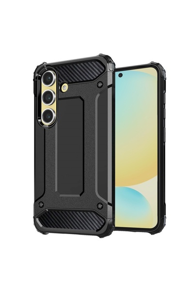 Techsuit Калъф за Samsung Galaxy S24 FE - Techsuit Hybrid Armor - Черен
