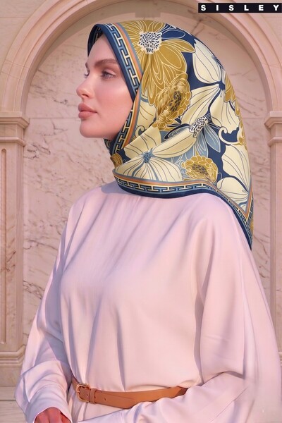 Sisley ELİSA DESENLİ EŞARP-2002-90*90