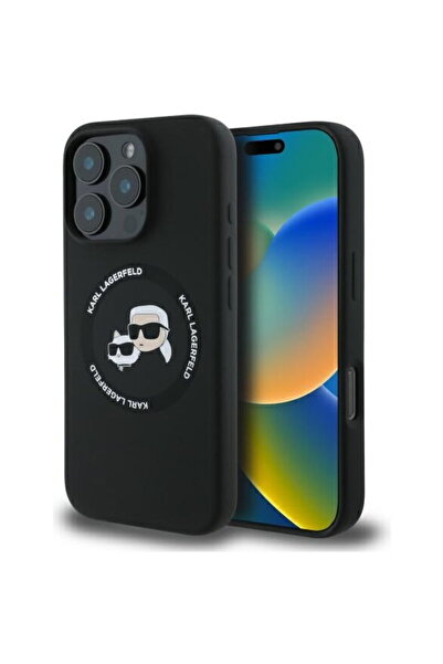 Karl Lagerfeld Husa pentru iPhone 16 Pro Max - Silicone MagSafe (KLHMP16XSKCH...