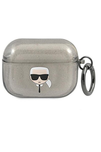 Karl Lagerfeld KLAPUKHGK AirPods Pro cover Black/black Glitter Karl's Head