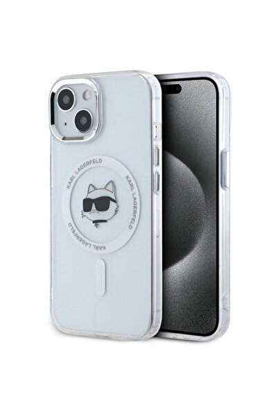 Karl Lagerfeld Husa pentru iPhone 15 - IML MagSafe (KLHMP15SHLSCHH) - White M...