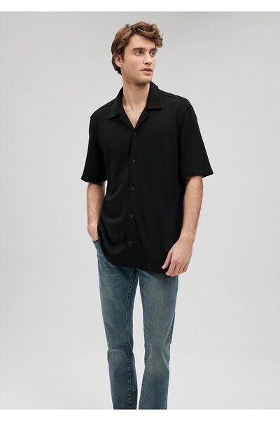 Mavi Siyah Gömlek Slim Fit / Dar Kesim 0210874-900