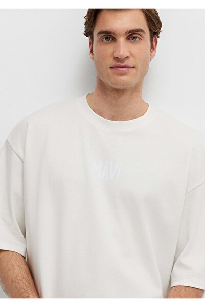 Mavi M0613581 Printed T-Shirt Men's T-Shirt White
