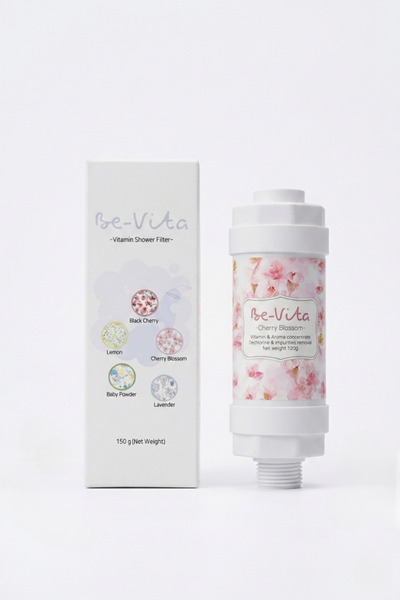 Be-Vita Cherry Blossom C Vitaminli Aromatik Duş Filtresi - Saç Dökülme Karşıtı, Cilt Besleyici Klor ve Kireç Arıtıcı Duş Filtresi (150gr)