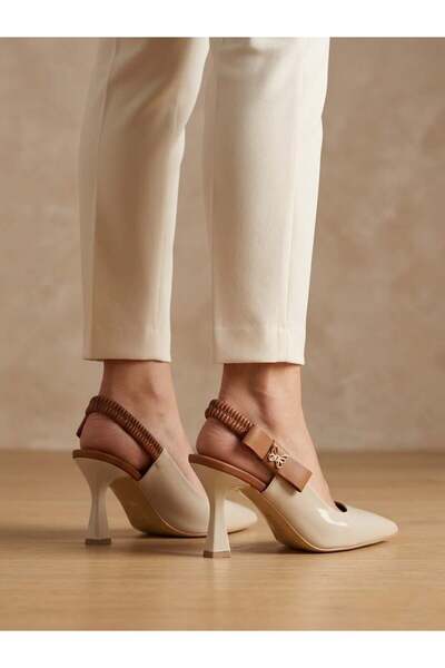 Nesil Shoes Gabbel 205 Women's Patent Leather Heeled Sandals