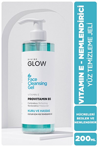 Kuru Ve Hassas Ciltler Için E Vitamini Yüz Temizleme Jeli 200ml, Yüz Temizleyici