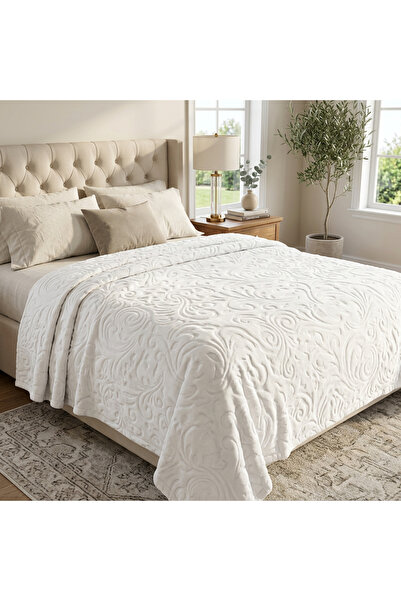 MİNK Sense Lüks Goldvizon Battal Boy Battaniye 520fildişi 220x240 &hem Battan...