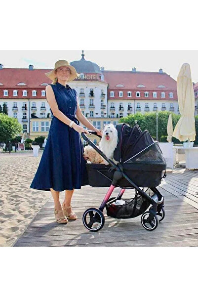 İbiyaya Retro Luxe Orta ve Büyük Irk Köpek Puseti Prizma Siyah
