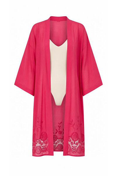Nakışlı Fistolu Handmade Beachwear & Homewear Kimono Standart Bedenlere (36-44 ARASI) Uygundur