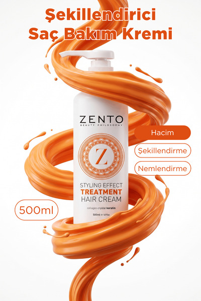 ZENTO Beauty Phılosophy Stylıng Effect Treatment Haır Cream P9 500 ml