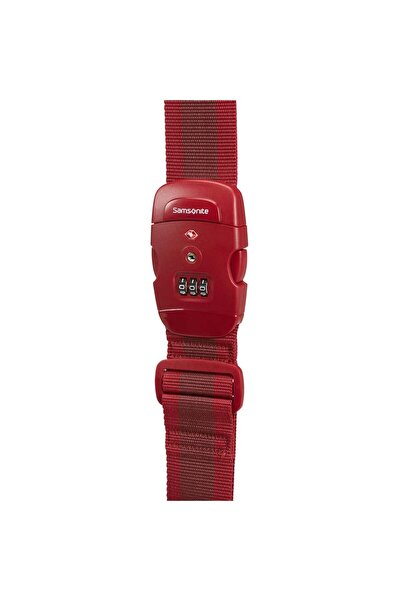 Samsonite Kırmızı Seyahat Aksesuarları - TSA Kilitli Valiz Kemeri