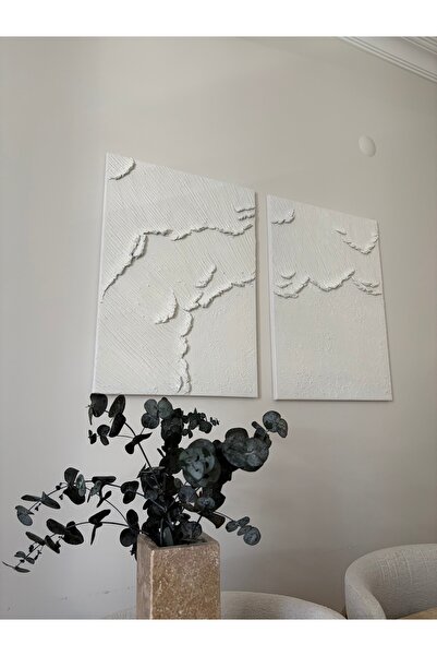Parlakpul Dokulu Tablo 3 boyutlu Minimalist Modern Duvar Dekoru Texture Art S...