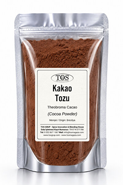 TOS The Organic Spices Kakao Tozu 100 gr (1. KALİTE) Cocoa Powder