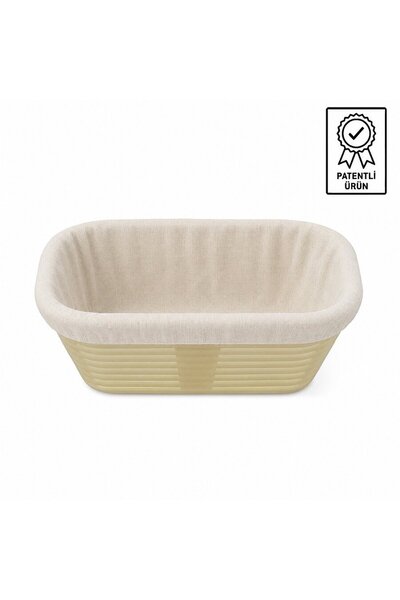 Genel Markalar Oval Ekmek Hamur Mayalama Sepeti Bezli 28x15x9 cm Oval 28X15X9...