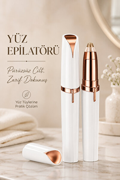Lazım Shop İnce Uçlu Epilasyon Aleti ve Epilasyon Taşı Tüy Silgisi 2'li Tüy T...