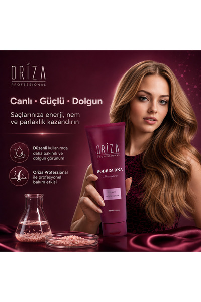 oriza Sodium DNA Şampuan Yıpranmış Saçlar İçin Güçlendirici ve Onarıcı Bakım ...