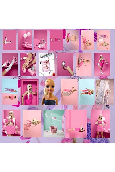 gifttime Σετ κολάζ αφίσας Pink Baby - 30 τεμαχίων, τοίχος 10cm X 15cm