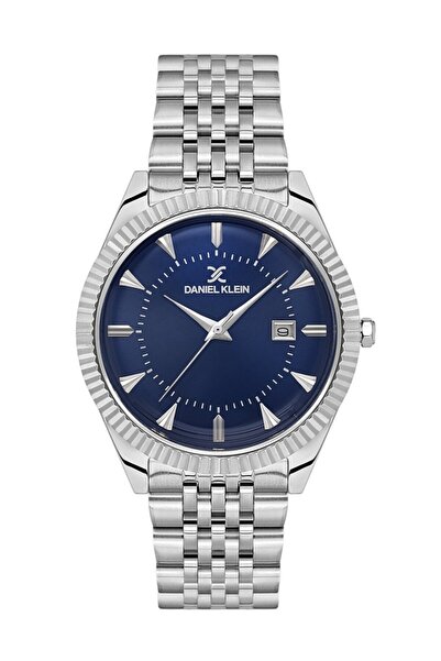 Daniel Klein Dk.1.14139-3 Calendar Steel Plated 3 Atm Water Resistant Metalli...